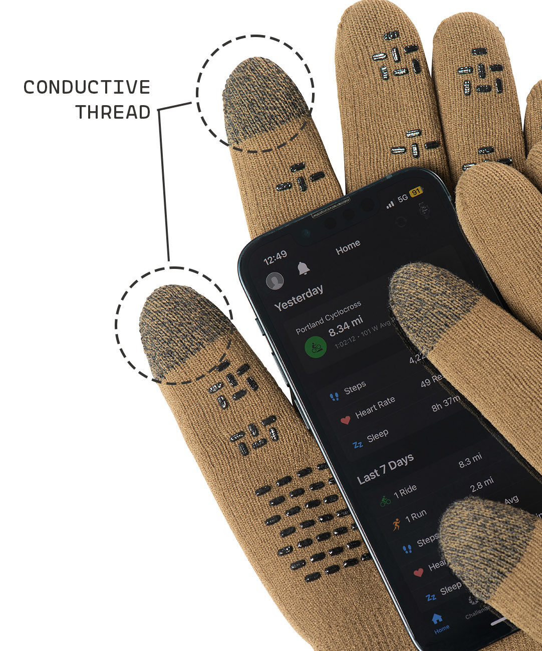 Crosspoint Waterproof Knit Wool Gloves