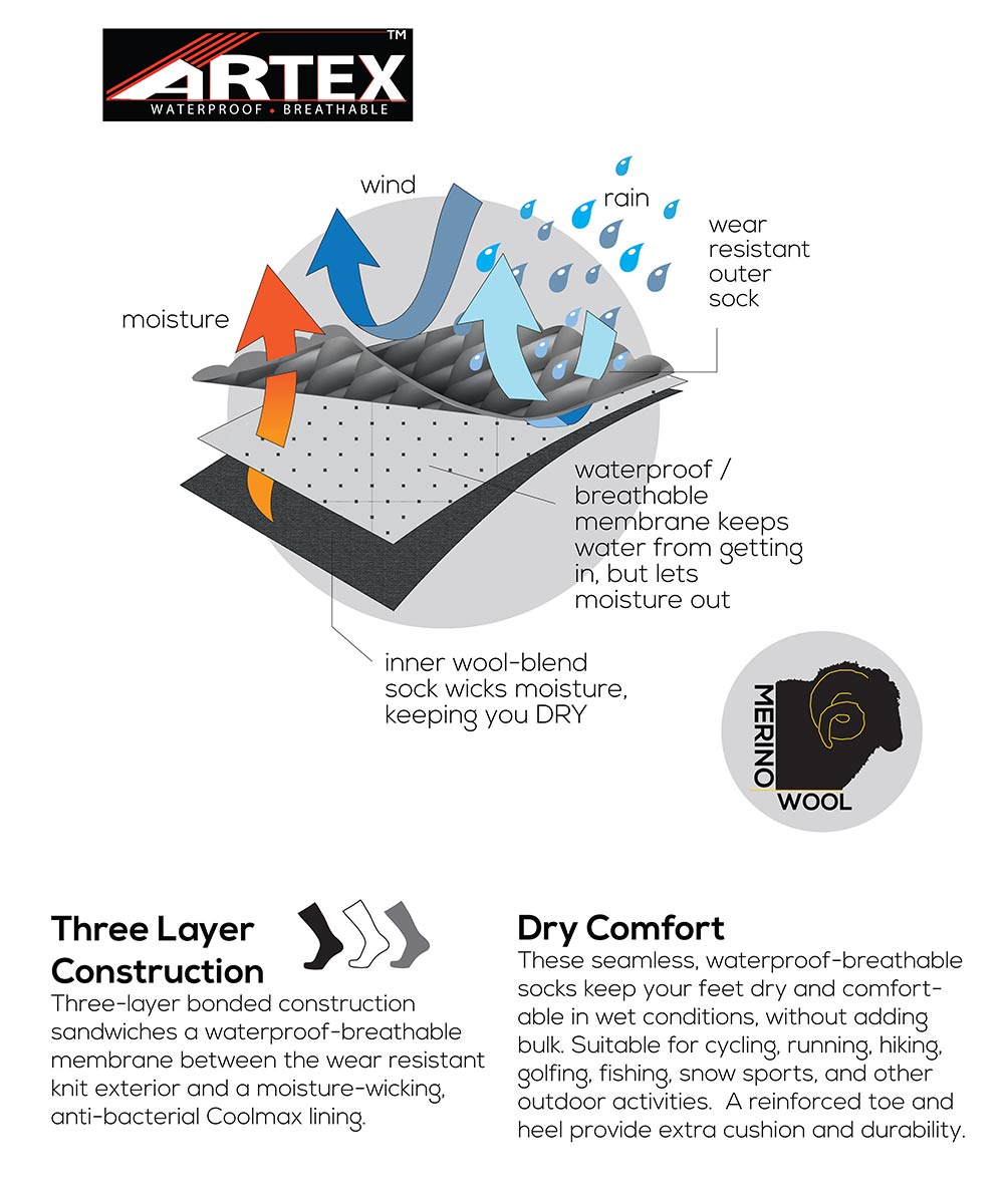 Crosspoint WP Mountain Sock - Wool Blend