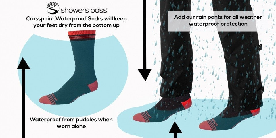 Crosspoint Waterproof Socks: Classic FX